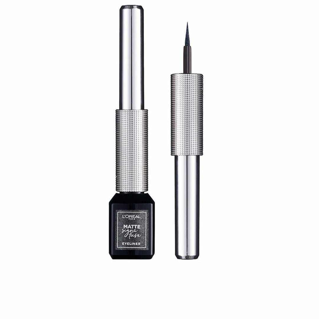 Eyeliner L'Oreal Make Up Matte Signature 12-platini metal (3 ml)-0