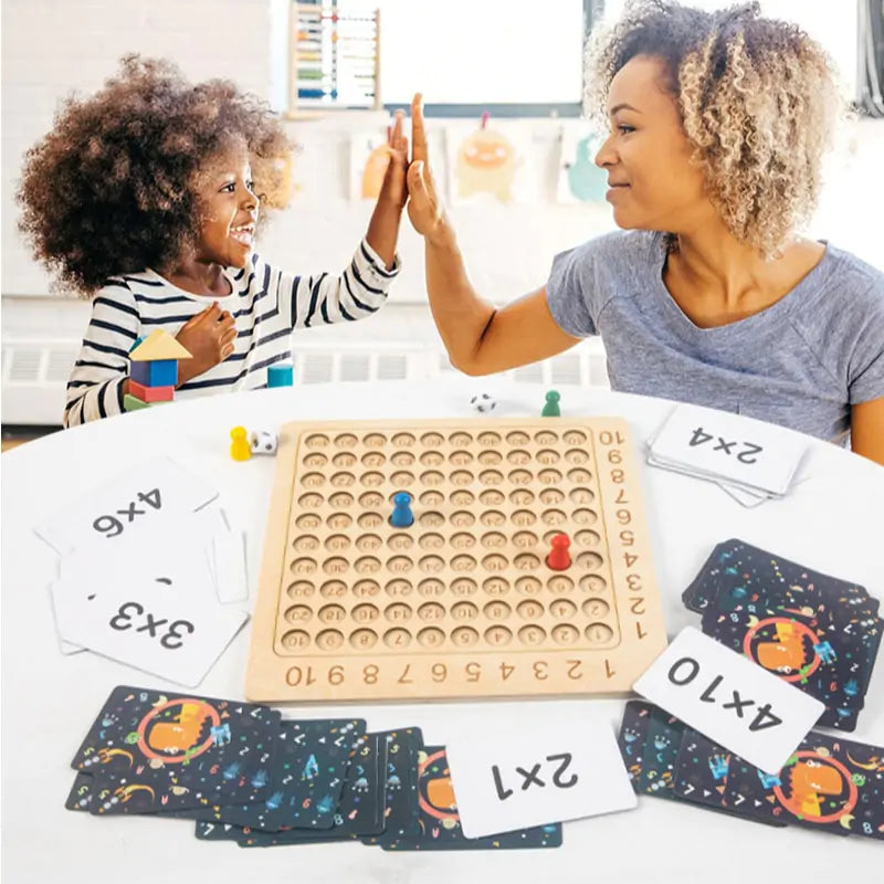 Hölzerne Montessori-Mathematiktafel