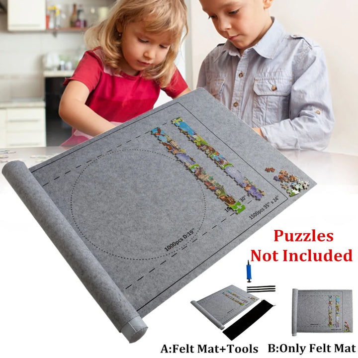 Puzzles Mat Jigsaw Roll Felt Mat Play