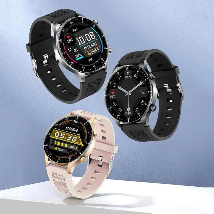 Smartwatch mit vollem Touchscreen, Herzfrequenzmessung, Sport- und Musik-Smartwatch