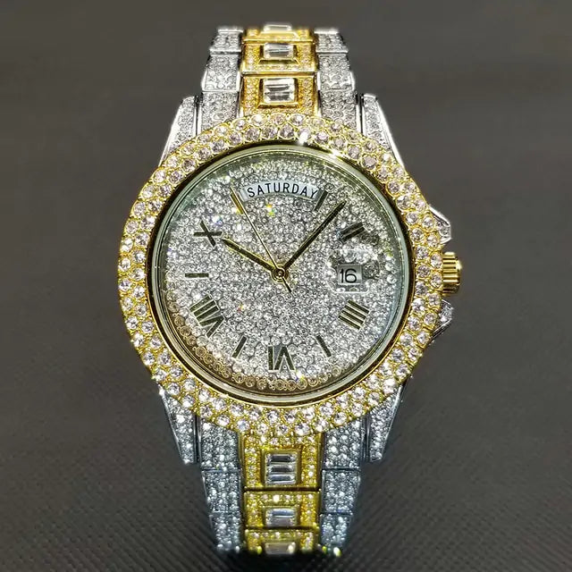 MISSFOX Diamond Watch For Men