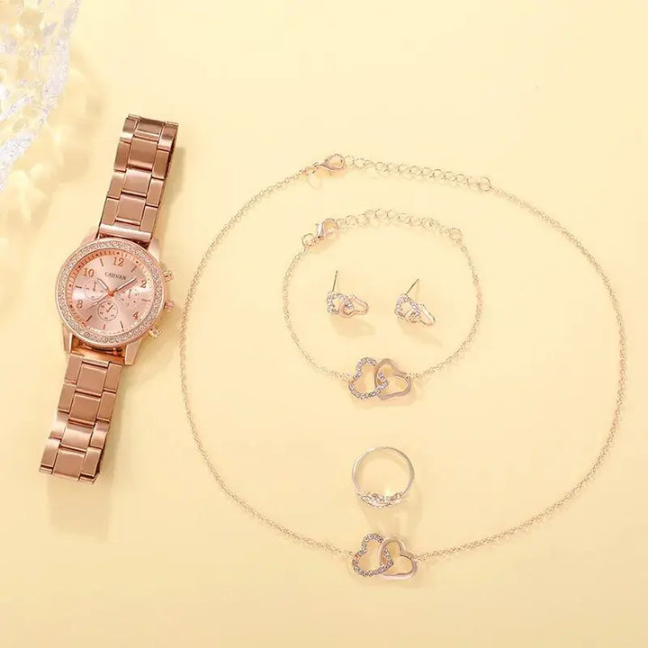 Rose Gold Luxury Watch Set