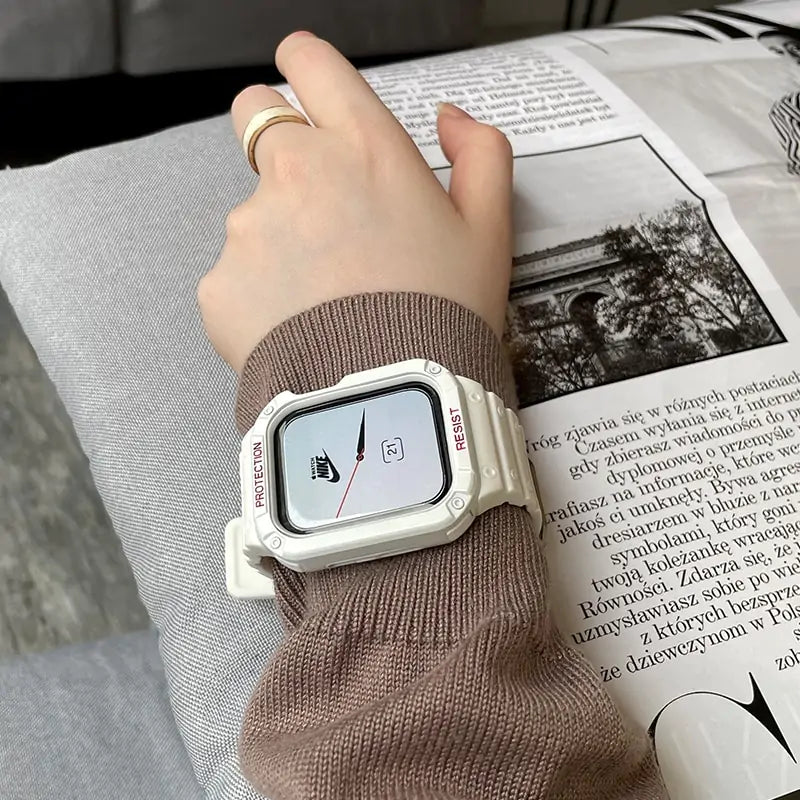 Uhrenarmband und -gehäuse für iWatch Serie 7 6 SE 5