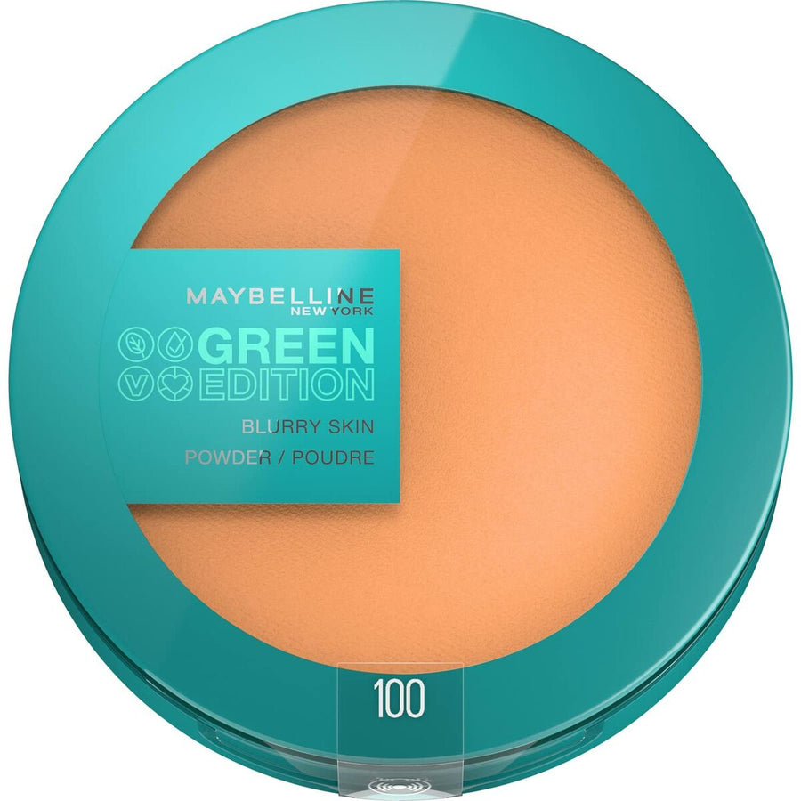 Pudră Compactă Maybelline Green Edition Nº 100 De Întindere-0