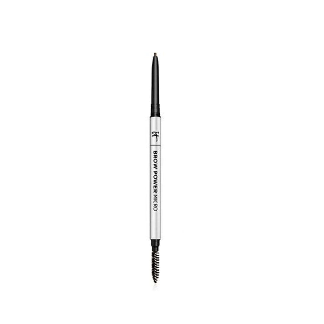 Creion de Sprâncene It Cosmetics Brow Power Micro Universal Taupe 2 în 1-0