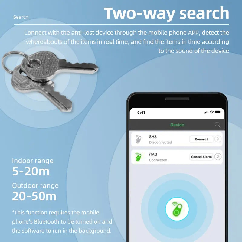 Intelligentes Bluetooth-Anti-Verlust-Gerät
