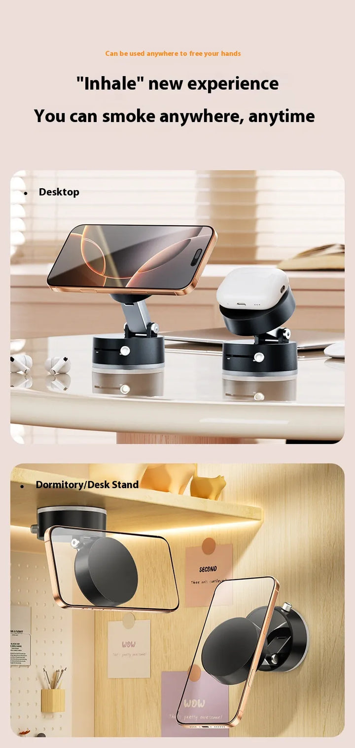 Magnetic Foldable Phone Holder with Suction Cup