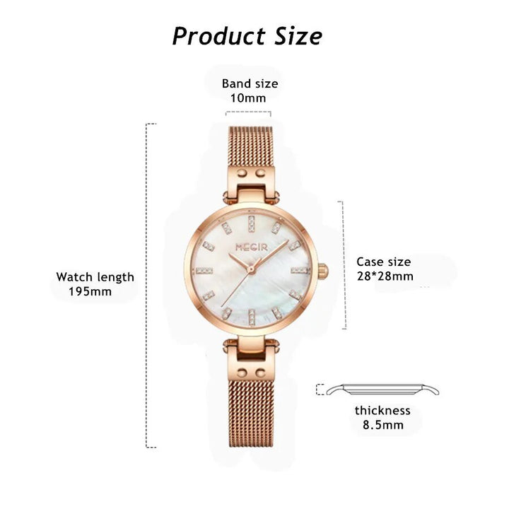 MEGIR Watches for Women Top Brand Fashion Ladies Wristwatch Waterproof Female Quartz Luxury Watch Montre Femme-2