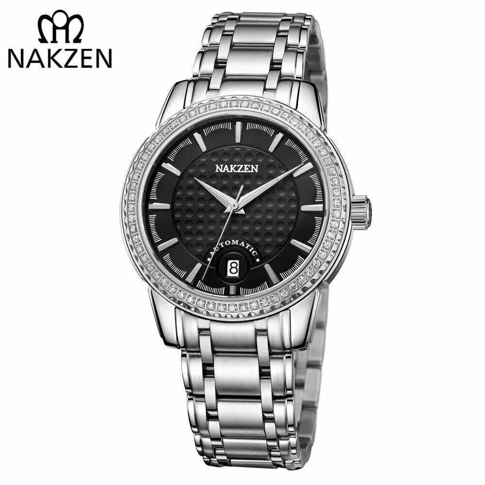 NAKZEN Men Mechanical Watch Men's Automatic Miyota 8215 Movement Diamond Watches Sapphire Wrist Watch Male Waterproof Clock-6