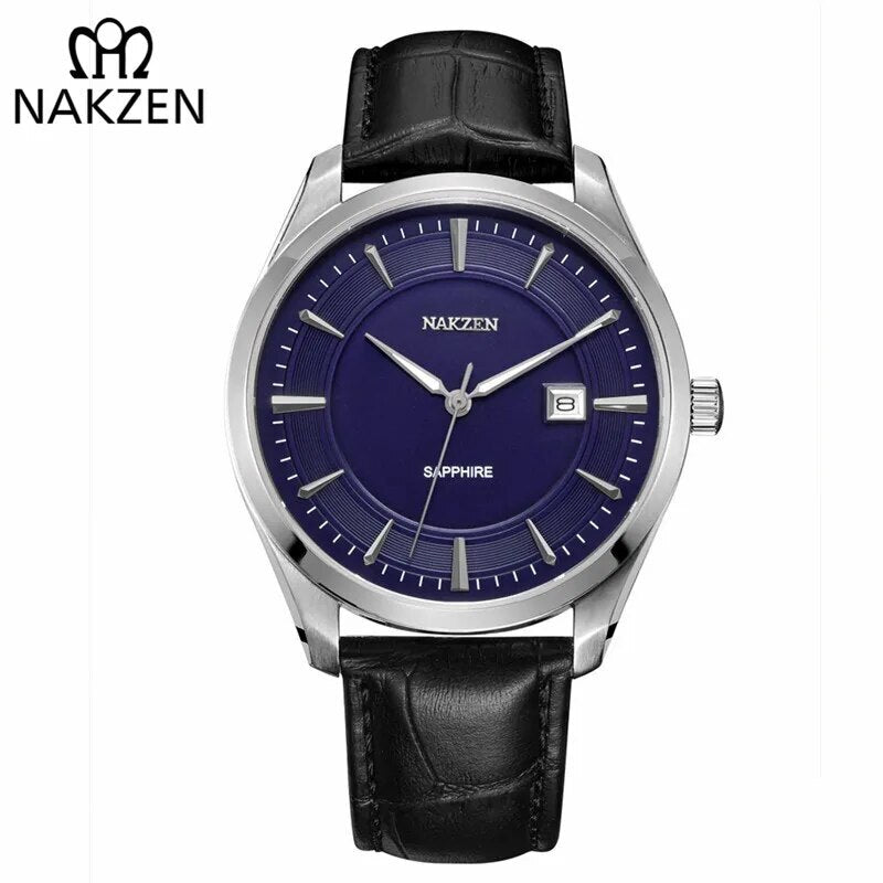 NAKZEN 2020 New Men's Watches Top Brand Luxury Quartz Watch Men Leather Waterproof Military Watch Man Clocks Relogio Masculino-1