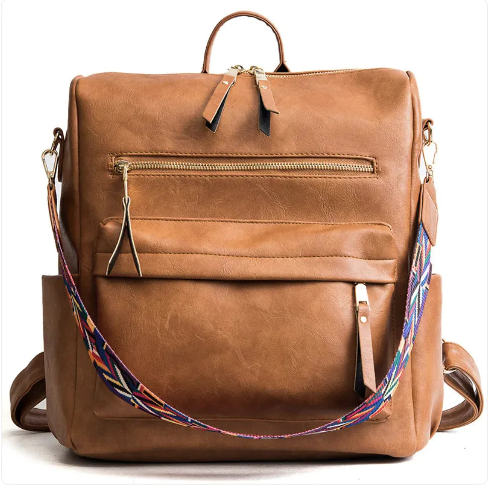 Vintage Soft Leather Backpack