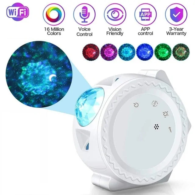 LED Colorful Starry Sky Galaxy Star Projector