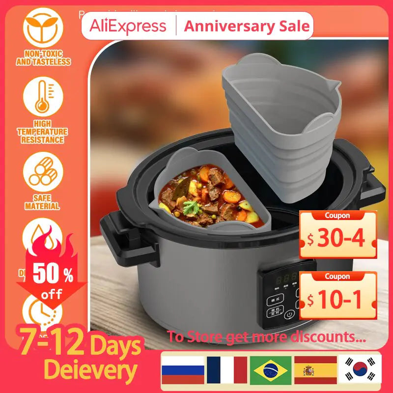 Silicone Slow Cooker Divider