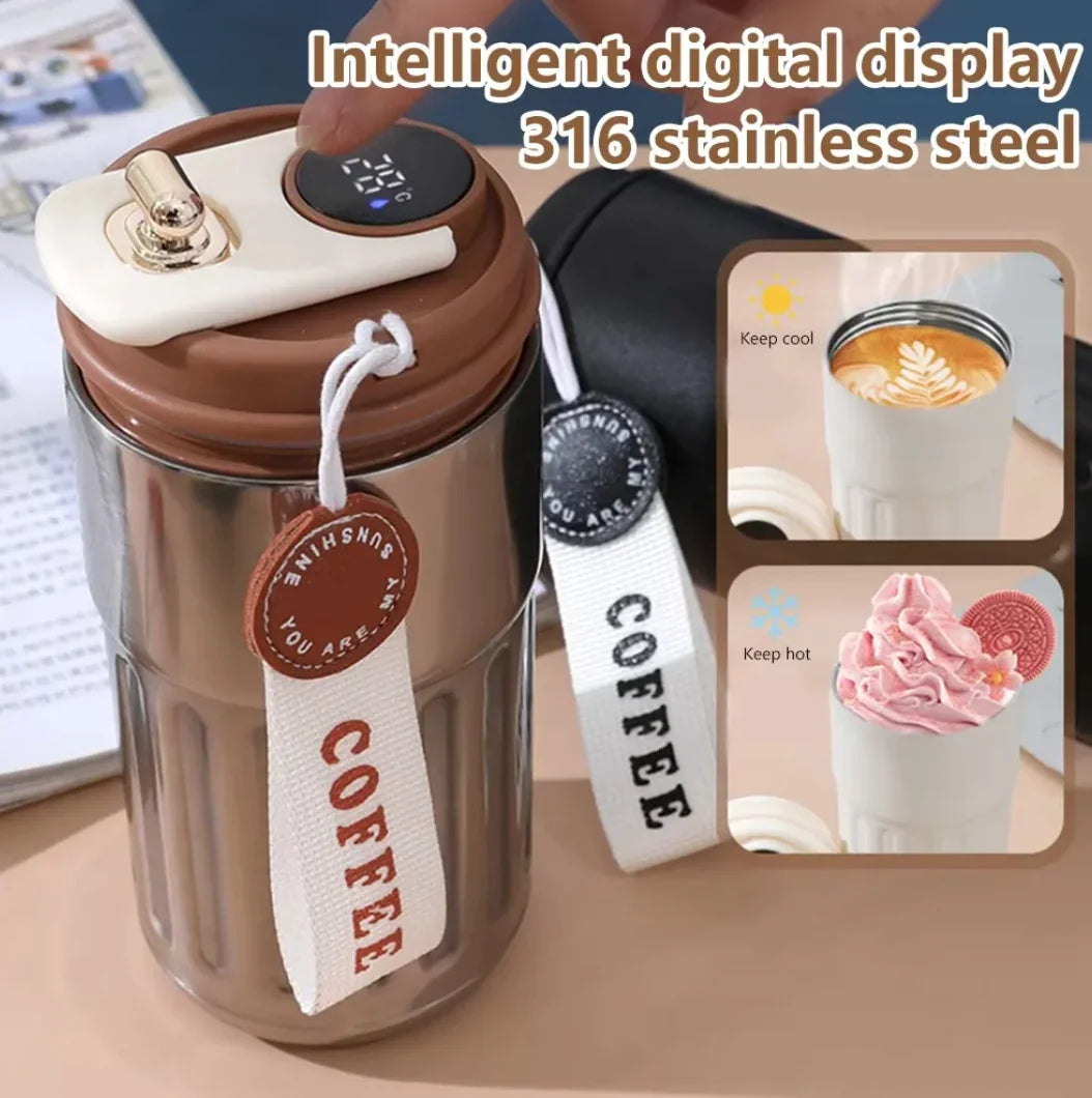 Smart Digital Thermal Bottle - 450ml