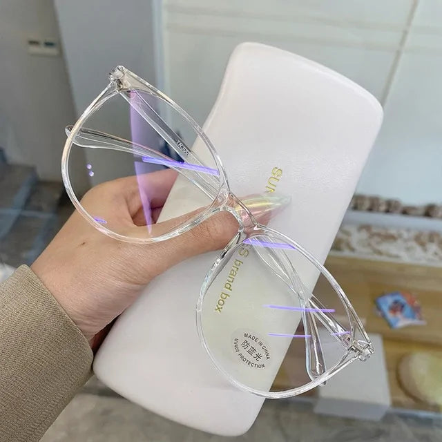 Transparent Anti Blue Light Computer Glasses