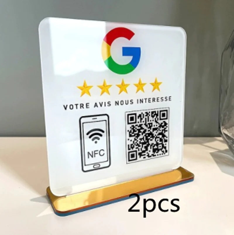 Restaurant NFC Feedback Standee