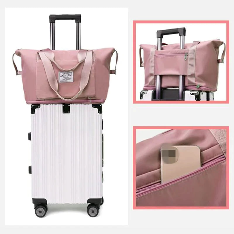 Pink carry on duffel bag sale