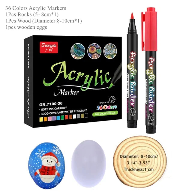 36 Colors Acrylic Paint Pens