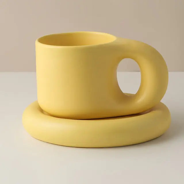 Handmade Fat Handle Mug