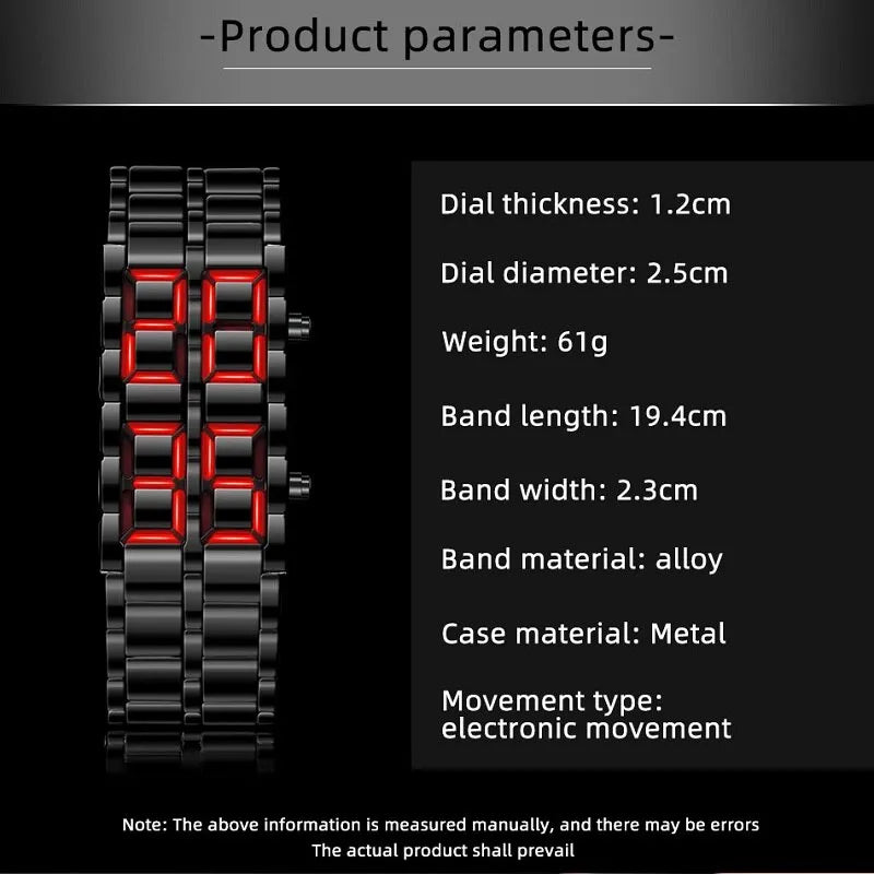 Digitale Lava-Armbanduhr für Herren