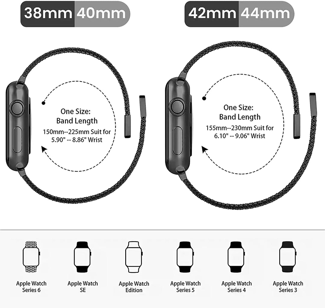 Magnetic Double Section Watch Strap