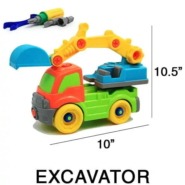 Build Your Own Toy Construction Vehicles