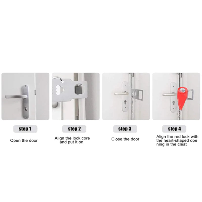 Double Hole Security Door Lock