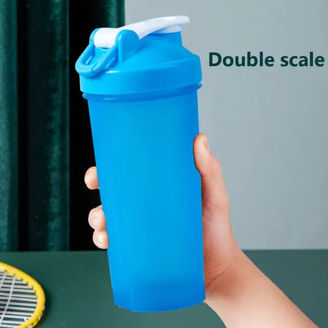 600ml Portable Protein Powder Shaker Bottle