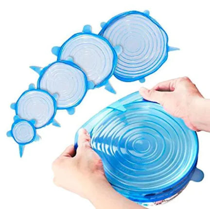 Set of 6 Adjustable Silicone Lids