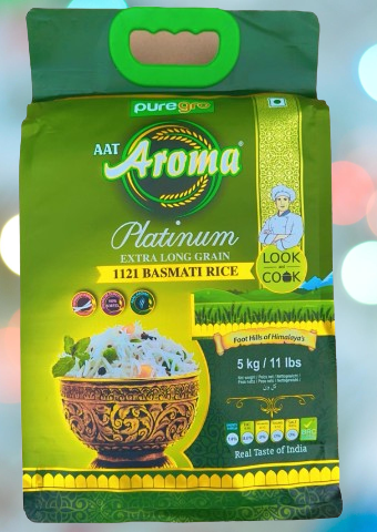 AAt Aroma Platinum Extra Long Grain Basmati Rice