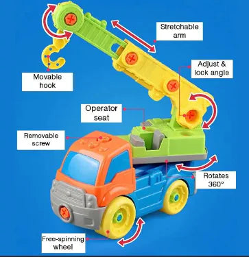 Build Your Own Toy Construction Vehicles