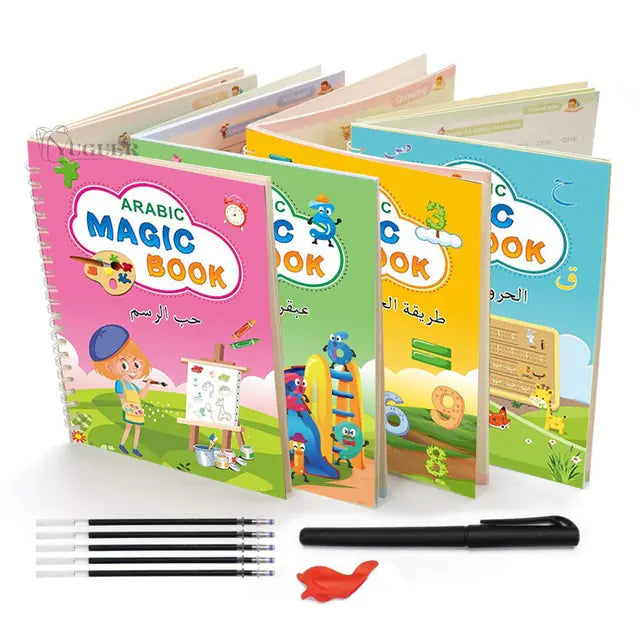 4 Books Pen Magic Copy Book