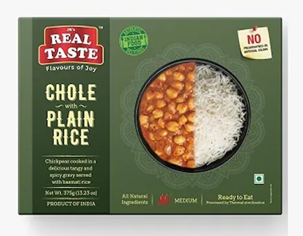 Real taste Chole with Plain Rice - 375g