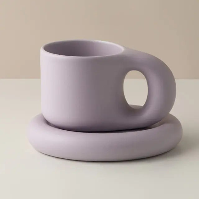 Handmade Fat Handle Mug