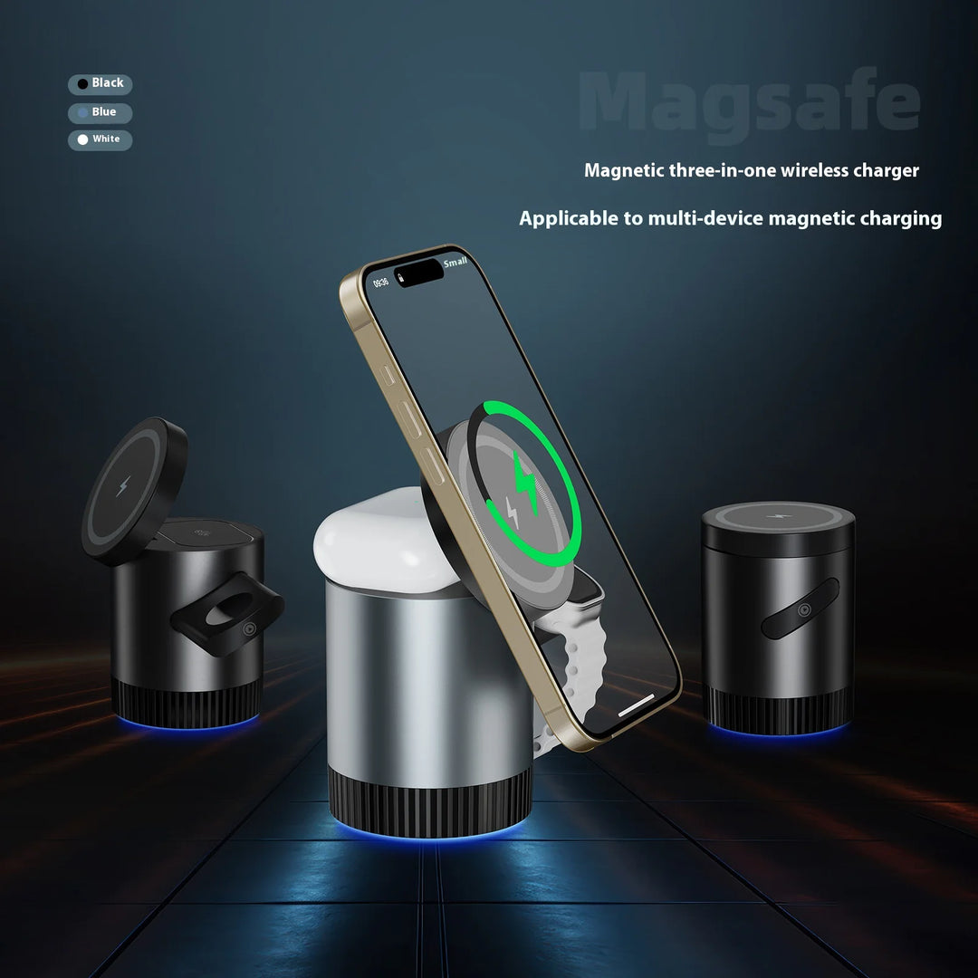 3-in-1 Wireless Magnetic Charging Station