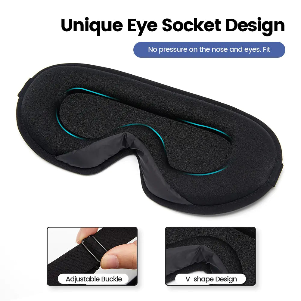 Memory Foam Silk Sleep Mask & Eye Patches