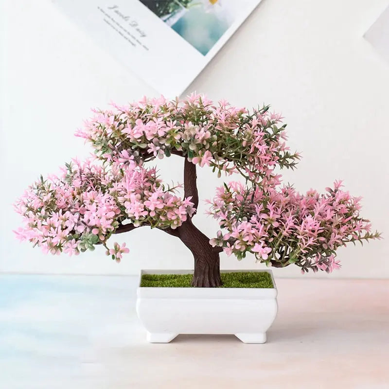 Artificial Plants Pine Bonsai Small Tree Pot