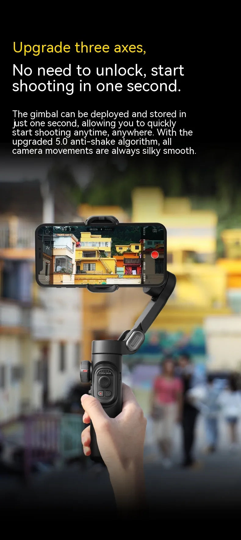 3-Axis Handheld Gimbal Stabilizer for Smartphones