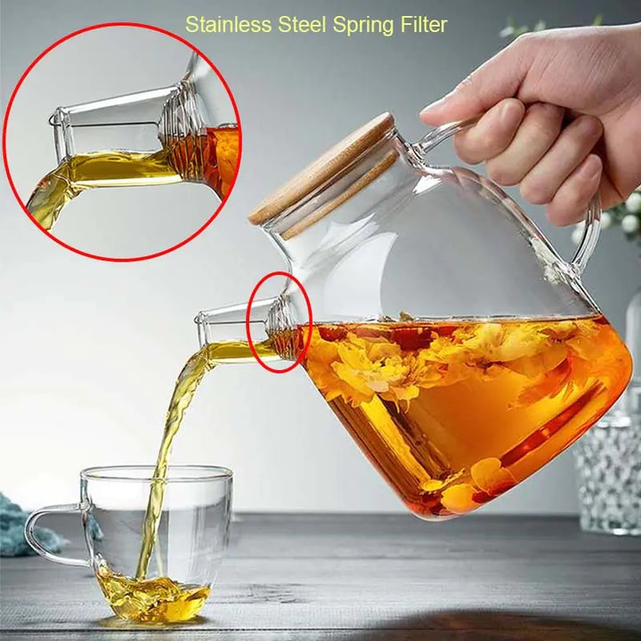 Big Heat Resistant Glass Teapot