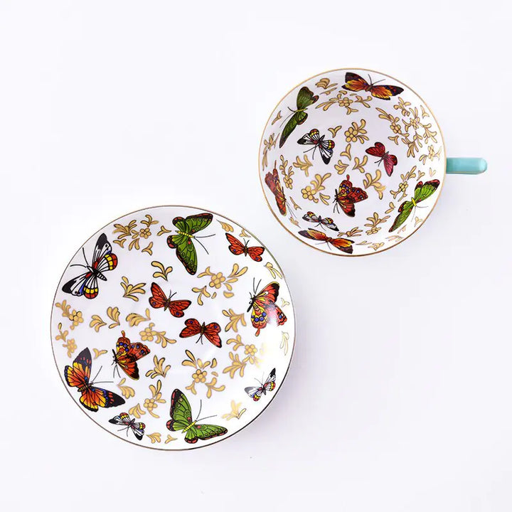 European Bone China Coffee Cup Set