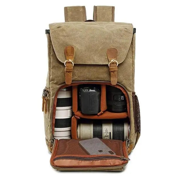 Deluxe Vintage Photographers Backpack