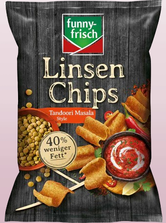 Funny Frisch Linsen Chips Tandoori Masala Style - 90g