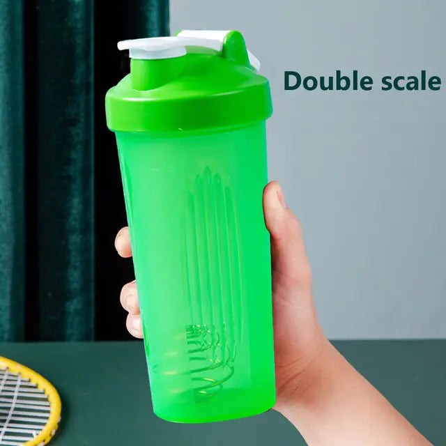 600ml Portable Protein Powder Shaker Bottle