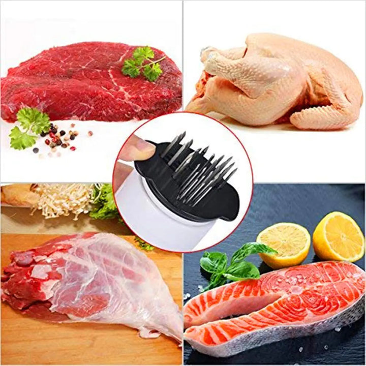 2-in-1 Professional Meat Tenderizer and Marinade Injector