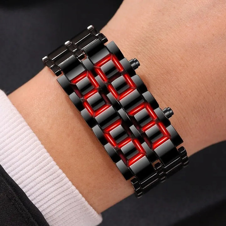 Digitale Lava-Armbanduhr für Herren