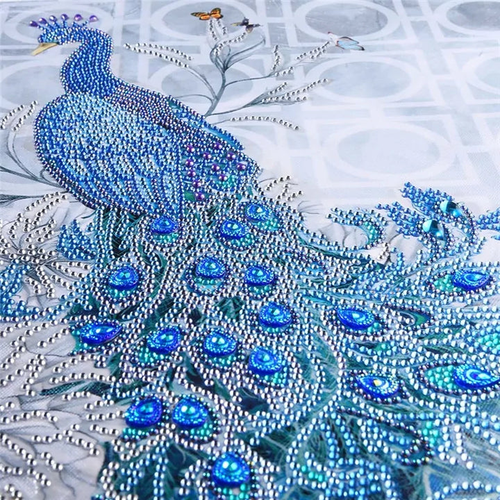 5D Malerei Strass Pfau