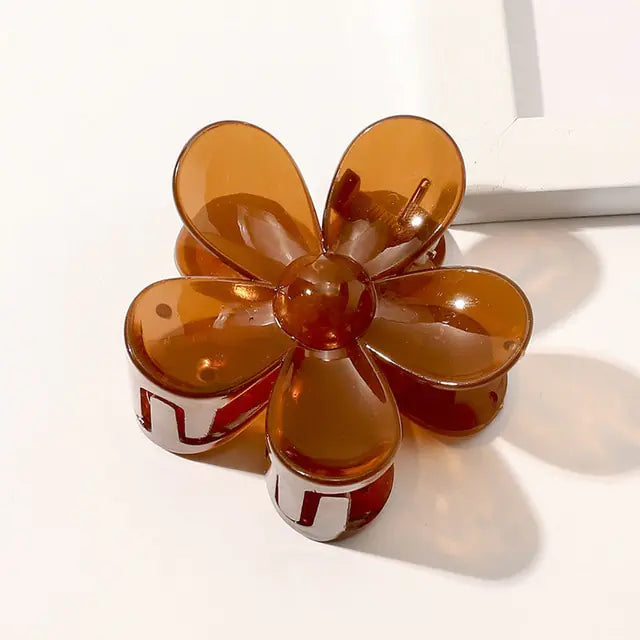 Geometric Flower Hair Clip Set