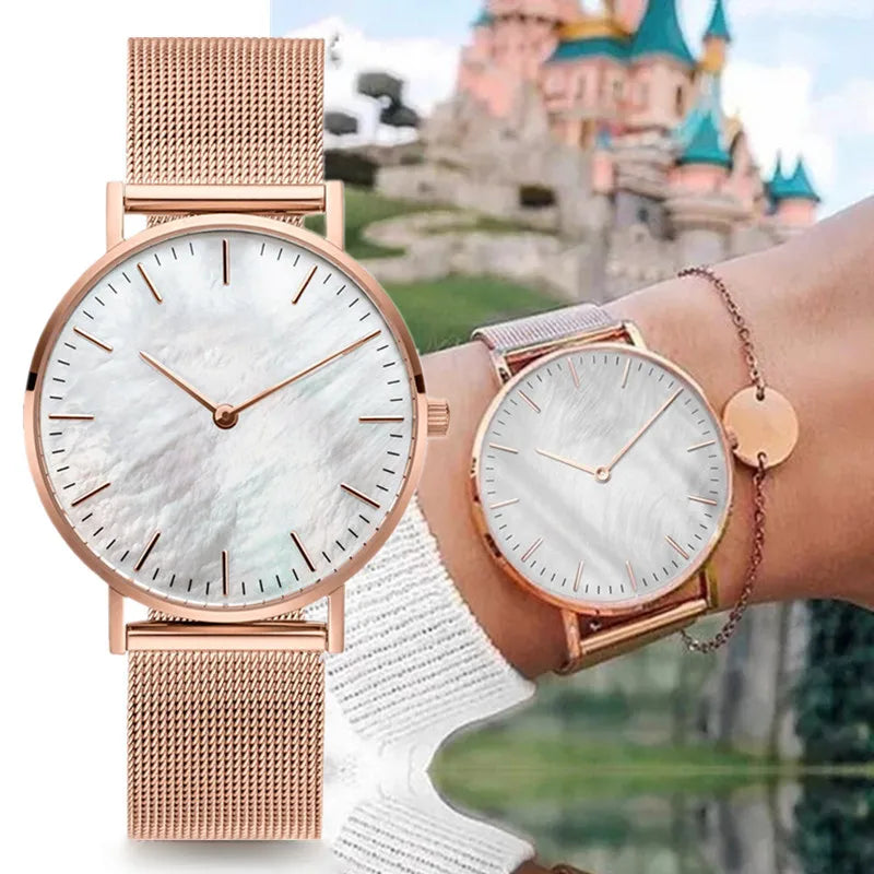 Luxury Brand Rose Gold Watch