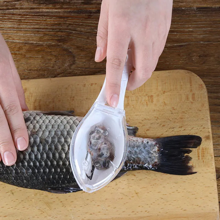 Plastic Fish Scale Brush Scraping