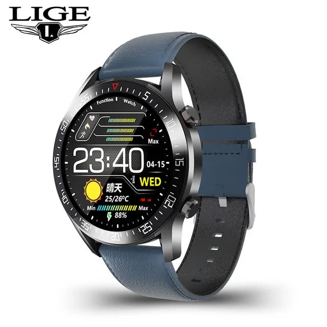 LIGE 2021 New Steel Band Smart Watch